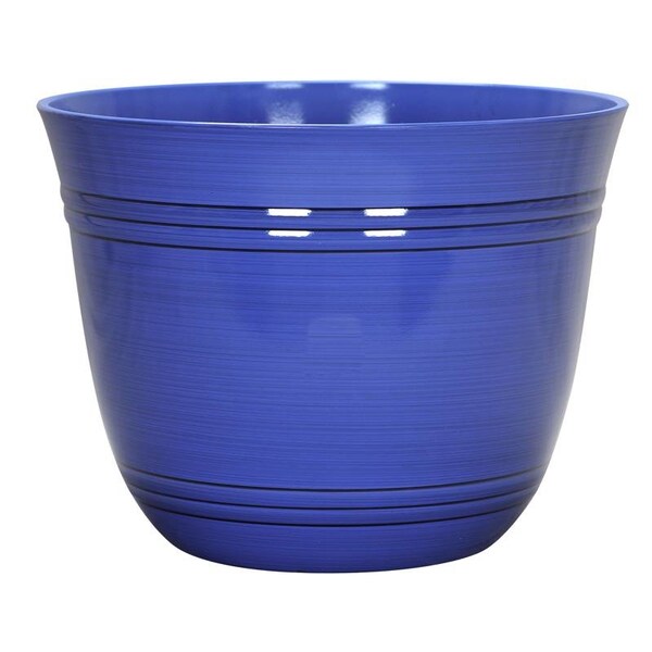 L&G Solutions L&G 11 in. H X 14.5 in. W X 14.5 in. D X 14.5 in. D Polyresin Galileo Planter Cobalt PVH0115BBI - main